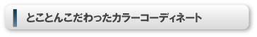 とことんこだわったカラーコーディネート