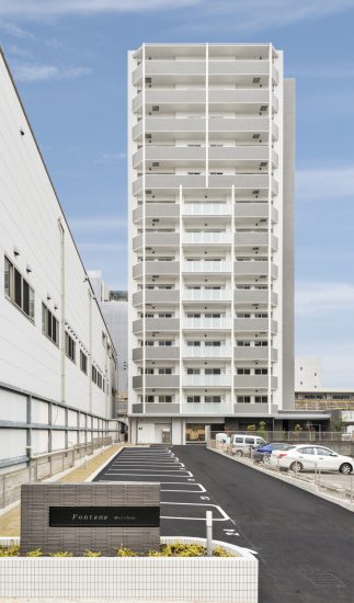 名古屋市名東区のモダンな外観デザインの賃貸マンション