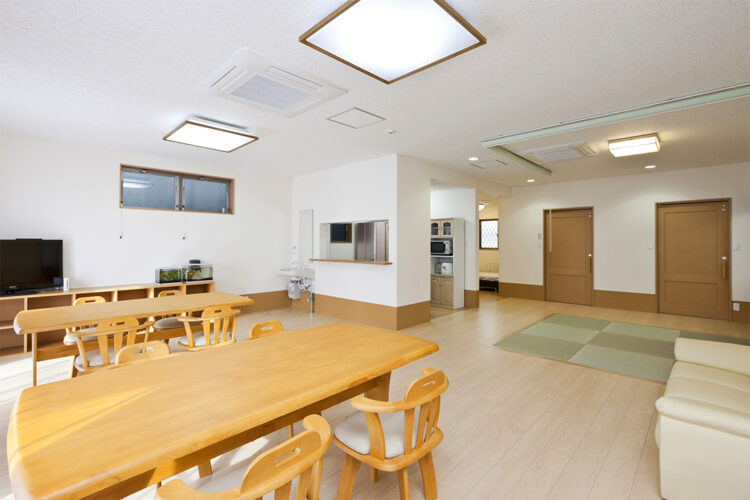 名古屋市名東区の介護施設の機能訓練室、畳コーナー