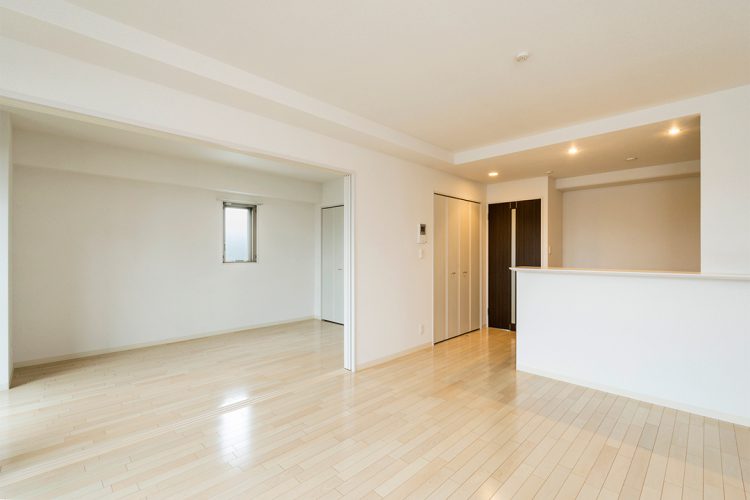名古屋市東区の賃貸マンションの白を基調としたLDK+洋室