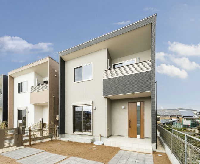 名古屋市南区のモダンテイストな外観デザインの戸建賃貸住宅