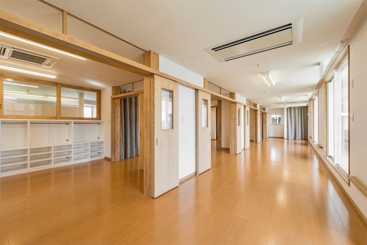 名古屋市港区の保育施設の2F 2歳児室・共有保育室