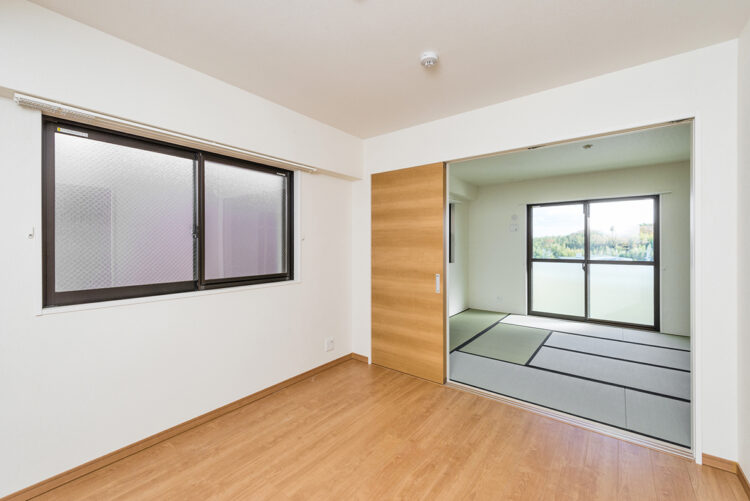 愛知県長久手市の賃貸併用住宅のオーナー様宅：洋室と和室をつなげて使えます