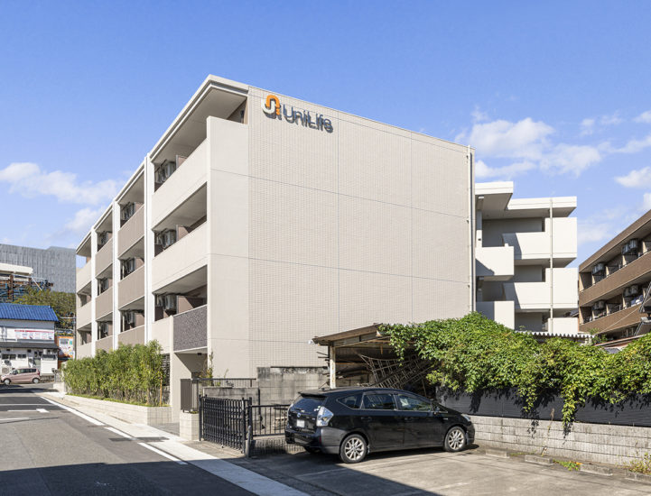 名古屋市天白区の4階建て賃貸マンションのナチュラルカラーの外観