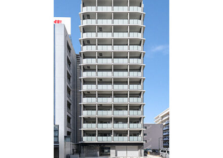 名古屋市千種区の駅近・約80坪のモダンな1K×44戸12階建て賃貸マンション