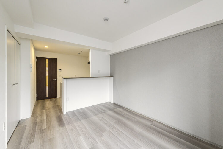 名古屋市中区の駅近・約70坪の土地の店舗付き賃貸マンション:Aタイプ:収納付き落ち着いた色合いのLDK