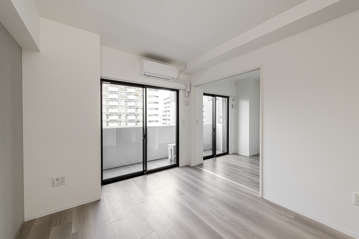 名古屋市中区の駅近・約70坪の土地の店舗付き賃貸マンション:Aタイプ:バルコニーと面し、LDKと洋室には広めの開口部