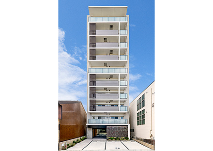 名古屋市東区の80坪の土地の全室角部屋10階建てマンション